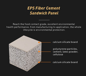 Construcción Exterior Interior Panel <span class=keywords><strong>de</strong></span> pared con aislamiento acústico Tablero sándwich <span class=keywords><strong>de</strong></span> cemento EPS Tablero <span class=keywords><strong>de</strong></span> aislamiento <span class=keywords><strong>de</strong></span> fibrocemento - Product Image 6