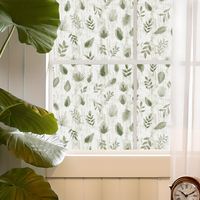 Film de fenêtre 3D décoratif autocollant statique RNPT Tropical Greenery pour la protection de la vie privée à la maison et au bureau