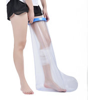 Housse de protection bleue en PVC/PP/Gel de silice pour adultes KRP/FL, nouveau design, durable, confortable, pour soins postopératoires et bain, imperméable