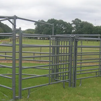 Paneles de Cerca para Ganado y Caballos de Metal Galvanizado con Estructura Estable