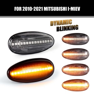 Luces de señal de marcador lateral dinámico LED para Mitsubishi Pajero Lancer Outlander Nimbus Peugeot lámparas indicadoras de parpadeo secuencial de iones - Product Image 6