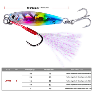 Leurre de pêche en métal Top Right 7g~30g, leurre de jigging, leurre de pêche en haute mer, appâts artificiels en métal - Product Image 2