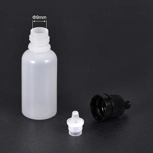 Flacons compte-gouttes cosmétiques en plastique de 30 ml pour solutions aérographe et fond de teint, avec pipette et embout applicateur - Product Image 3