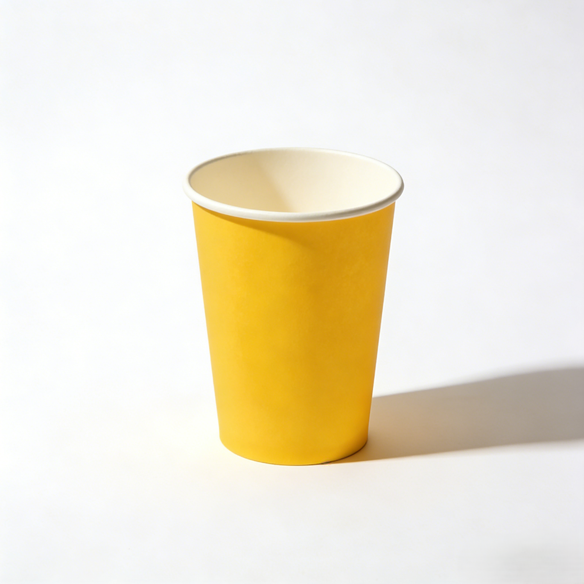 Vaso de papel de 9 oz * 10 unidades * Amarillo