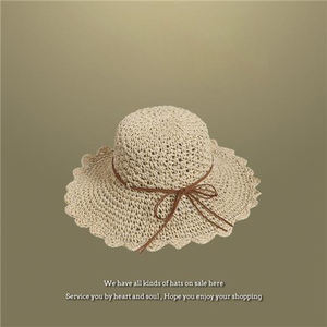 Sombrero de Paja de Rafia en Oferta, Varios Modelos, Sombrero de Sol de Verano para Mujer, Sombrero de Paja al por Mayor para Mujer - Product Image 5