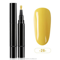 Vente en gros de stylos à gel pour ongles personnalisés à étiquette privée 3 en 1, gel UV LED longue durée, stylo à gel pour ongles facile à appliquer, manucure