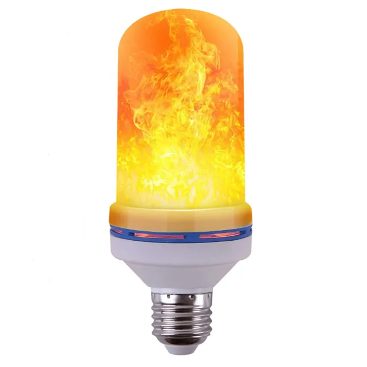 2019 Beliebteste 4 Modi LED Flame Effect Glühbirne 5 Watt E26/E27 Standard Base 110V-240V