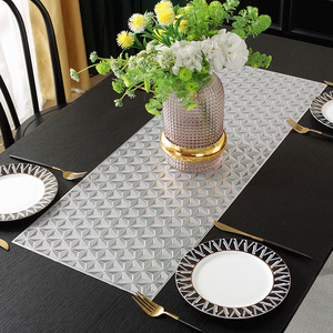 Chất lượng cao kim loại vàng PVC nhựa Dinning bảng <span class=keywords><strong>RUNNER</strong></span> cho Đảng trang trí - Product Image 2