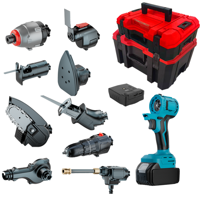 Factory Direct Drill Machine Set Hand Tools High Voltage Impact Drill Combination Cordless Multifunction Rechargeable Power Tool