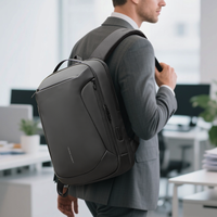 Sac à dos de chargement USB personnalisable HEROIC KNIGHT pour homme, sac d'affaires étanche extensible pour ordinateur portable, grande capacité, résistant à l'eau