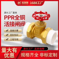 Vannes à opercule en laiton Huihong PPR DN20-DN63, coupures simples pour eau et produits pétroliers, vannes filetées à souder à chaud