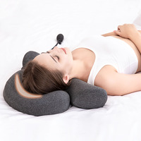 Oreiller en mousse à mémoire de forme gonflable, tissé sur mesure en usine, à conception divisée, réglable pour la traction cervicale et le soutien lombaire du dos et du cou