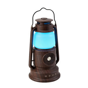 Lampe de table de camping rechargeable avec simulation d'enceinte rétro, lanterne d'extérieur et lumière d'ambiance audio – Meilleure vente - Product Image 6
