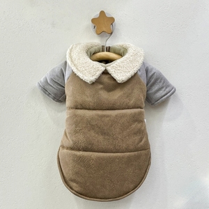 Manteau pour chien MOFFY en polyester, design classique moderne, toutes saisons, col rabattu, lavable, durable, respirant, blocs de couleur - Product Image 2