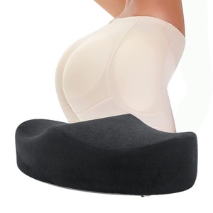 Coussin de rehaussement des fesses en mousse à mémoire de forme avec support dorsal – Ensemble de coussins confortables et fermes – Coussin BBL pour les fesses - Product Image 1