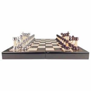 高端工厂定制木制棋盘和大理石棋盘套装 棋桌和盒子 室内儿童教育学习游戏 儿童象棋 - Product Image 3