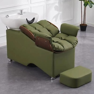 Sillón de Lavado de Cabello de Lujo y Alta Calidad para Salón de Belleza, con Color Personalizado, Cómodo, con Función de Masaje y Lavabo - Product Image 5