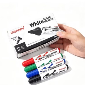 Meilleures ventes 2019 MONAMI Marqueurs effaçables à sec classiques à séchage rapide, couleurs variées, lot de 12, non toxiques - Product Image 5