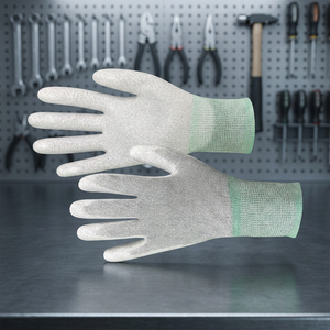 ESD Palm PU Gants Gant de contrôle statique ESD Palm PU Gants Doigts Enduit Fil de Carbone Mixte Nylon Produit Chaud Fabriqué en Corée - Product Image 3