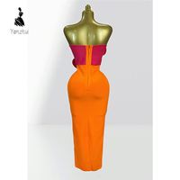 Nouvelle Robe Longue Bustier à Fleurs et Bandages 2026 pour Fêtes, Clubs et Anniversaires - Fournisseur en Gros