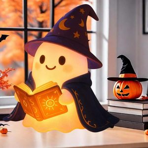 Halloween-Geister-Tischlampe aus Kunstharz mit Batteriebetrieb, Leselicht und Dekoration für Innenräume - Product Image 1