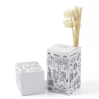 Nouvelle boîte cadeau boîte d'emballage d'expédition de bougie pliable en gros boîte de bougie parfumée en vrac avec doublure intérieure blanche