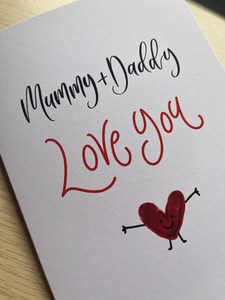 Tarjeta de Agradecimiento Personalizada de Papel Kraft Ecológico para el Dí<span class=keywords><strong>a</strong></span> de San Valentín, para É<span class=keywords><strong>l</strong></span> o Ella, Esposo y Novio - Product Image 5