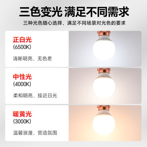 หลอดไฟ LED ดราก้อนบอล E27 ฐานเกลียว หลอดไฟทรงกลมประหยัดพลังงานสำหรับใช้ในบ้าน กระแสคงที่ แสงสีขาวสว่างพิเศษ - Product Image 5