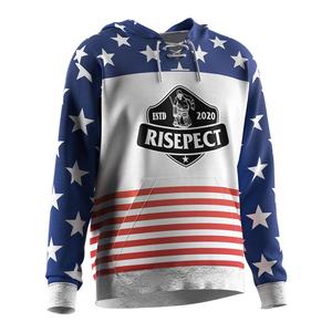 Oferta Caliente: Ropa Deportiva para Hombre, Manga Larga, Uniformes de Campo Sublimados de EE. UU., Camisetas de Hockey Personalizadas para Bebés, Sudaderas con Parches para Hombre - Product Image 3