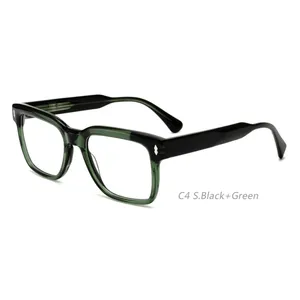 पुरुषों के लिए उच्च श्रेणी की भावना वर्ग मीटर नाखून पुरुषों और महिलाओं के लिए डिजाइनर सामग्री प्लेट ग्लास फ्रेम फोटोक्रोमिक चश्मा