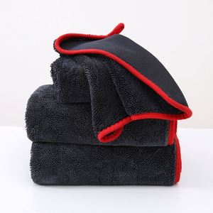 Serviette de séchage pour voiture en microfibre, absorbante, à séchage rapide, tissée en rectangle/carré, lavable en machine - Product Image 1