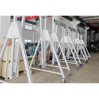 Grue portique pliable en aluminium réglable en hauteur, personnalisée en Chine, capacité 500 kg, 1 tonne, 2 tonnes