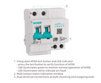 Disjoncteur anti-arc haute performance ADDF-63 AFDD+MCB AFCI, protecteur de circuit AFCI