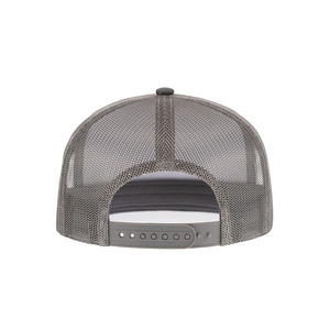 Casquette Trucker personnalisée en gros, 5 panneaux, couronne haute, structurée, visière plate, maille, snapback, vierge, style 6006, OEM - Product Image 4