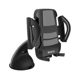 Universal car windshield mount mobile phone stand holder ,rotary car mount universal phone holder black