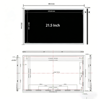 Modul Layar LCD TFT Industri 21,5 Inci Full HD 1920*1080 Antarmuka LVDS 30pin 450 Cd/m² Kecerahan Tinggi Sudut Pandang Lebar