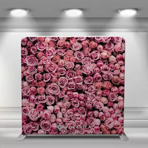 8 * 7.5FT simple face personnalisé imprimé Tension tissu <span class=keywords><strong>Photo</strong></span> stand <span class=keywords><strong>toile</strong></span> de fond Polyester drapeaux bannières numérique assurance photographie - Product Image 6