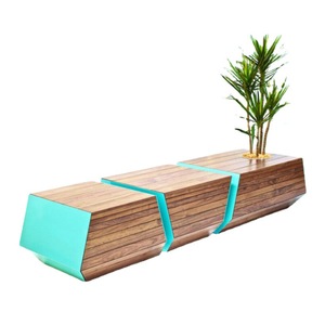 Modular <b>Wood</b> <b>Bench</b> DK-111 Durable Outdoor Patio <b>Bench</b> Commercial Use - Product Image 2