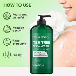 Gel Douche Rafraîchissant à l'Arbre à Thé avec Nettoyage en Profondeur et Huile Essentielle Naturelle pour Peaux à Tendance Acnéique et Grasses - Product Image 4