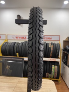 Neumático de Motocicleta KUMA K105R Nuevo, Fabricado en Vietnam, Caucho Natural + Cubierta de Nailon, 2.75-17 4PR/6PR/8PR, 20000KM, 12 Meses de Garantía, Negro - Product Image 5