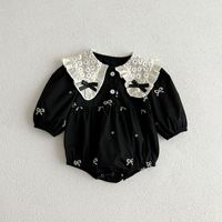 Robe d'automne à manches longues en coton brodée et imprimée de style coréen pour filles, bébés et sœurs