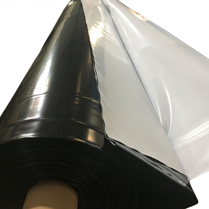 Silo agricole en plastique polyéthylène noir <span class=keywords><strong>sur</strong></span> blanc de 5mil 6mil rouleaux de bâche d'ensilage pour le stockage de l'<span class=keywords><strong>herbe</strong></span>, du foin et du maïs. - Product Image 1