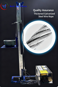 Control remoto Mejor precio 220V Polipasto de hormigón automático con plataforma Máquina elevadora de cemento con asa - Product Image 4
