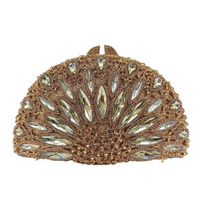 Bolso de mano con diamantes de imitación para mujer, bolso de noche brillante para fiesta, boda, cóctel, graduación - Product Image 1