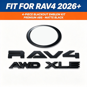4 件套免费送货遮光贴花汽车标志徽章套装后尾箱贴花适用于 2026+ RAV4 HEV XLE AWD RAV4 标志 - Product Image 3