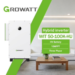 Inversor Solar Híbrido Trifásico Fuera de Red Growatt 50kW 62.3kW de Alto Voltaje WIT50/63/75/100K-H/HU con Batería de Litio - Product Image 1