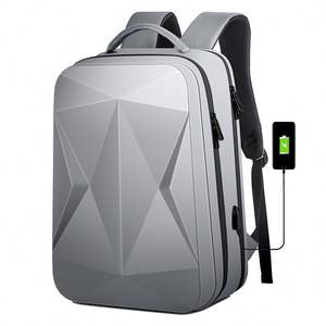 Sac à dos pour ordinateur portable pour hommes d'affaires, sac à dos de voyage scolaire en plein air, coque rigide unisexe, imperméable, durable, ABS, avec chargeur USB - Product Image 1