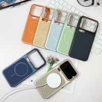 Coque de téléphone en PC avec placage métallique givré pour Xiaomi 17 Pro Max, charge sans fil, magnétique, ultra fine, mince, coque de protection