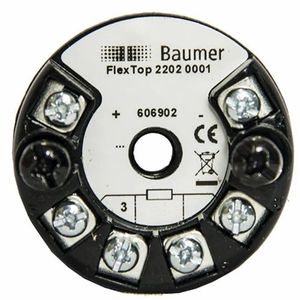Transmetteur de température à montage sur tête Baumer FlexTop 2202, haute précision, convertisseur de signal programmable, RTD ODM IP64 24VDC - Product Image 2