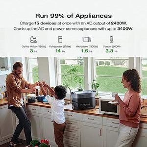 Ecoflow Trạm điện cầm tay Delta 2 Max, 2400 Wát LFP năng lượng mặt trời Máy phát điện, 2046wh năng lượng mặt trời Powered Máy phát điện cho nhà sao lưu - Product Image 6